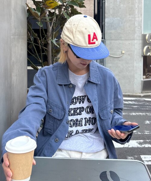 CIAOPANIC TYPY（チャオパニックティピー）の「【UNISEX】アソート柄アップリケTEE（Tシャツ/カットソー・レディース・カーキ/レッド/ホワイト/ネイビー/グレー/ブラック・MEDIUM/LARGE）」の9枚目の写真