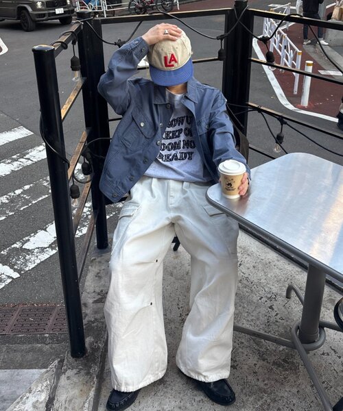 CIAOPANIC TYPY（チャオパニックティピー）の「【UNISEX】アソート柄アップリケTEE（Tシャツ/カットソー・レディース・カーキ/レッド/ホワイト/ネイビー/グレー/ブラック・MEDIUM/LARGE）」の10枚目の写真