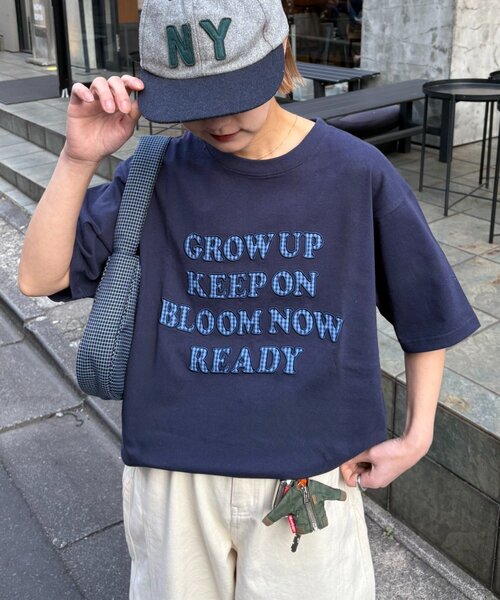 CIAOPANIC TYPY（チャオパニックティピー）の「【UNISEX】アソート柄アップリケTEE（Tシャツ/カットソー・レディース・カーキ/レッド/ホワイト/ネイビー/グレー/ブラック・MEDIUM/LARGE）」の20枚目の写真