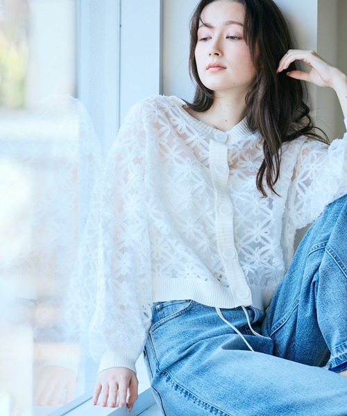 Audie a Muses(オーディアミューズ)の「ウエストドロストワイドデニム(デニムパンツ・レディース・ネイビー・36/38/42)」の12枚目の写真