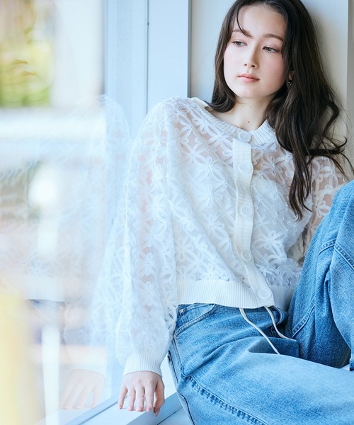 Audie a Muses(オーディアミューズ)の「ウエストドロストワイドデニム(デニムパンツ・レディース・ネイビー・36/38/42)」の13枚目の写真