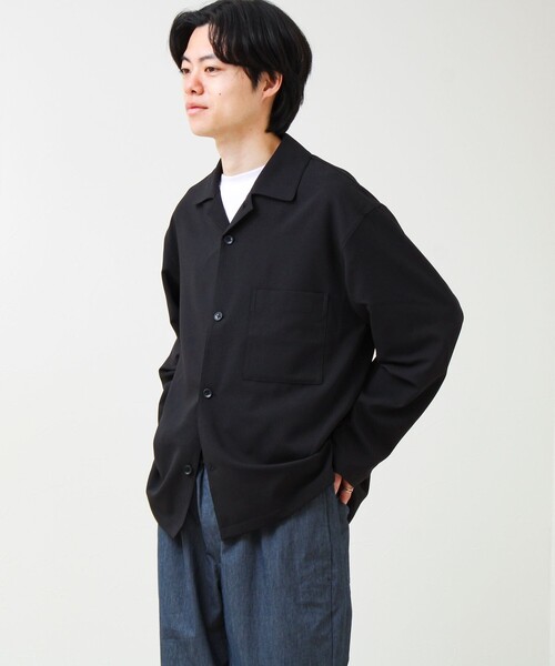 GLOSTER（グロスター）の「【春夏に着たい上品素材】リネンタッチドビーワークシャツ（シャツ/ブラウス・メンズ・グレー/ブラック・S/M/L）」の21枚目の写真