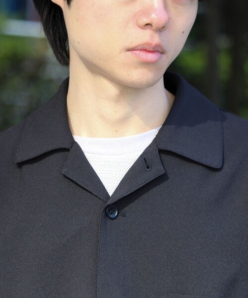 GLOSTER(グロスター)の「【春夏に着たい上品素材】リネンタッチドビーワークシャツ(シャツ/ブラウス・メンズ・グレー/ブラック・S/M/L)」の12枚目の写真