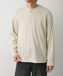 COLONY 2139（コロニートゥーワンスリーナイン）の「ニットソーレイヤードヘンリー長袖TEE（Tシャツ/カットソー）」