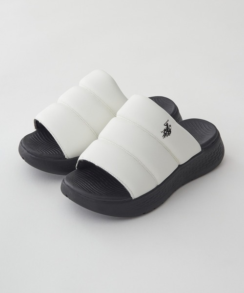 U.S. POLO ASSN.(ユーエスポロアッスン)の「【U.S. POLO ASSN.】ボリュームソール ワンポイント スライドサンダル(サンダル・レディース・ホワイト/ブラック/グレー・22.5cm/23cm/23.5cm/24cm/24.5cm)」の17枚目の写真