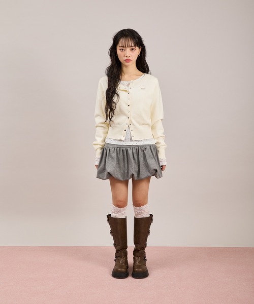 apres jour mignon(アプレジュールミニョン)の「プレート付きカーディガン(カーディガン/ボレロ・レディース・ホワイト/ブルー/ブラウン系その他・フリー/LARGE)」の15枚目の写真
