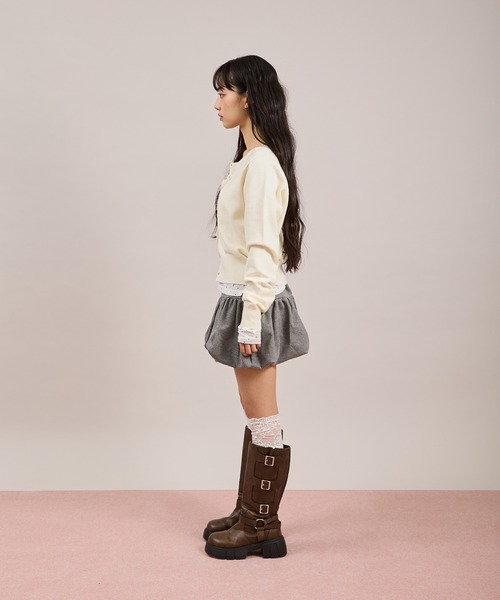 apres jour mignon(アプレジュールミニョン)の「プレート付きカーディガン(カーディガン/ボレロ・レディース・ホワイト/ブルー/ブラウン系その他・フリー/LARGE)」の17枚目の写真