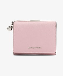 ミニウォレット マイケルコース 財布ピンク三つ折り MICHAEL KORS