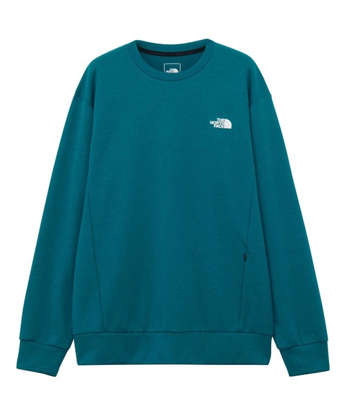 THE NORTH FACE(ザノースフェイス)の「ザ ノース フェイス THE NORTH FACE Motion Crew モーションクルー(スウェット・メンズ・ブルー/ブラック・S/M/L/XL)」の1枚目の写真