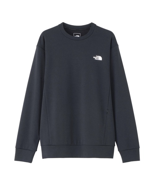 THE NORTH FACE(ザノースフェイス)の「ザ ノース フェイス THE NORTH FACE Motion Crew モーションクルー(スウェット・メンズ・ブルー/ブラック・S/M/L/XL)」の2枚目の写真