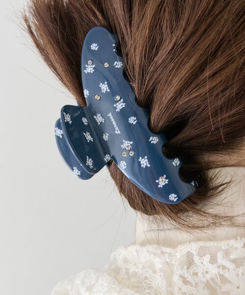 mystic（ミスティック）の「フラワービジューヘアクリップ（ブローチ/コサージュ・レディース・ネイビー・ONE SIZE）」の4枚目の写真