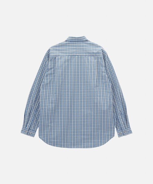 Gramicci（グラミチ）の「POPLIN MILLWOOD SHIRT / ポプリンミルウッドシャツ Gramicci グラミチ（シャツ/ブラウス・メンズ・ブルー/ブラウン・M/L/XL/XXL/S）」の8枚目の写真