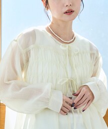 【セットアイテム】シアーシャーリングシャツカーデセット