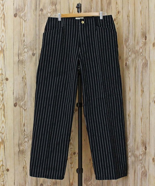 schott(ショット)の「STRIPE FRISCO PANTS(スラックス・メンズ・ブラック/チャコールグレー・30/32/34/36)」の6枚目の写真