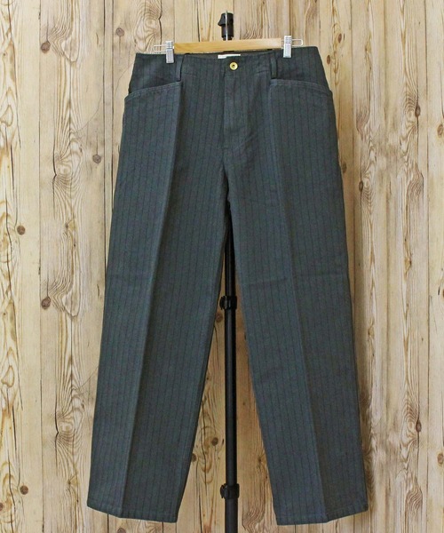 schott(ショット)の「STRIPE FRISCO PANTS(スラックス・メンズ・ブラック/チャコールグレー・30/32/34/36)」の12枚目の写真