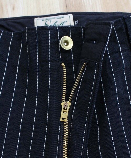 schott(ショット)の「STRIPE FRISCO PANTS(スラックス・メンズ・ブラック/チャコールグレー・30/32/34/36)」の17枚目の写真
