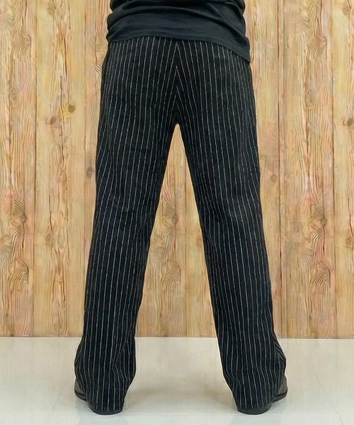 schott(ショット)の「STRIPE FRISCO PANTS(スラックス・メンズ・ブラック/チャコールグレー・30/32/34/36)」の5枚目の写真