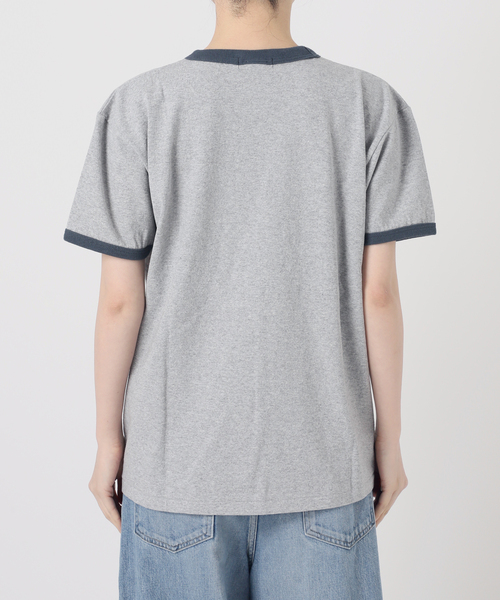 journal standard L'essage（ジャーナルスタンダードレサージュ）の「(L.E.S)リンガーTシャツ（Tシャツ/カットソー・レディース・ベージュ/チャコールグレー・FREE）」の12枚目の写真