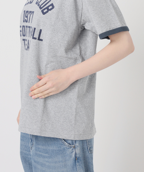 journal standard L'essage（ジャーナルスタンダードレサージュ）の「(L.E.S)リンガーTシャツ（Tシャツ/カットソー・レディース・ベージュ/チャコールグレー・FREE）」の14枚目の写真