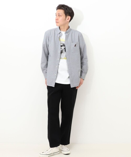 NOLLEY'S LIGHT(ノーリーズライト)の「【sunglaDOG】 オックスBDシャツ(シャツ/ブラウス・メンズ・マルチ/グレー系その他/ラベンダー/ホワイト・M/L/XL)」の17枚目の写真