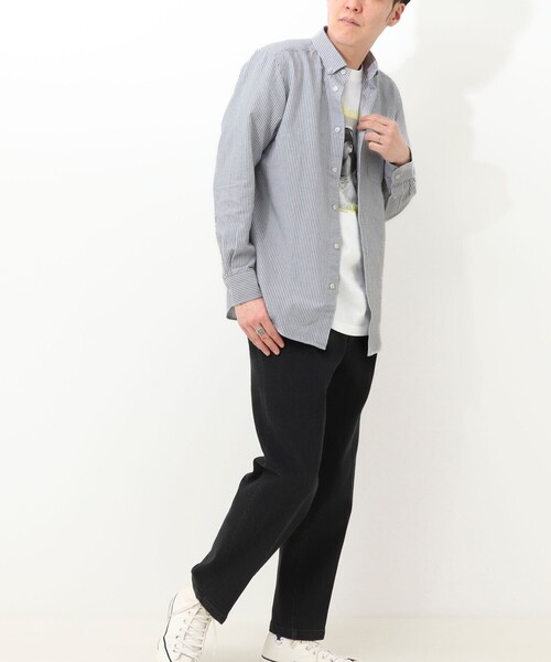 NOLLEY'S LIGHT(ノーリーズライト)の「【sunglaDOG】 オックスBDシャツ(シャツ/ブラウス・メンズ・マルチ/グレー系その他/ラベンダー/ホワイト・M/L/XL)」の18枚目の写真