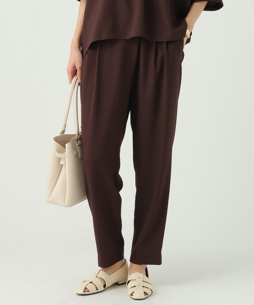 Elura（エルーラ）の「サラサラリラクシーテーパードパンツ＜低身長サイズあり＞/656778（その他パンツ・レディース・ブラック/ダークブラウン/オフホワイト/ミント/モカ・FREE(S)/LARGE/MEDIUM）」の3枚目の写真