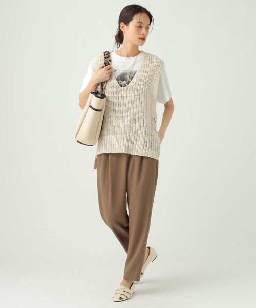 Elura（エルーラ）の「サラサラリラクシーテーパードパンツ＜低身長サイズあり＞/656778（その他パンツ・レディース・ブラック/ダークブラウン/オフホワイト/ミント/モカ・FREE(S)/LARGE/MEDIUM）」の13枚目の写真