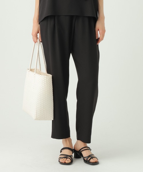 Elura（エルーラ）の「サラサラリラクシーテーパードパンツ＜低身長サイズあり＞/656778（その他パンツ・レディース・ブラック/ダークブラウン/オフホワイト/ミント/モカ・FREE(S)/LARGE/MEDIUM）」の12枚目の写真