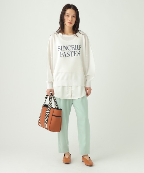 Elura（エルーラ）の「サラサラリラクシーテーパードパンツ＜低身長サイズあり＞/656778（その他パンツ・レディース・ブラック/ダークブラウン/オフホワイト/ミント/モカ・FREE(S)/LARGE/MEDIUM）」の18枚目の写真