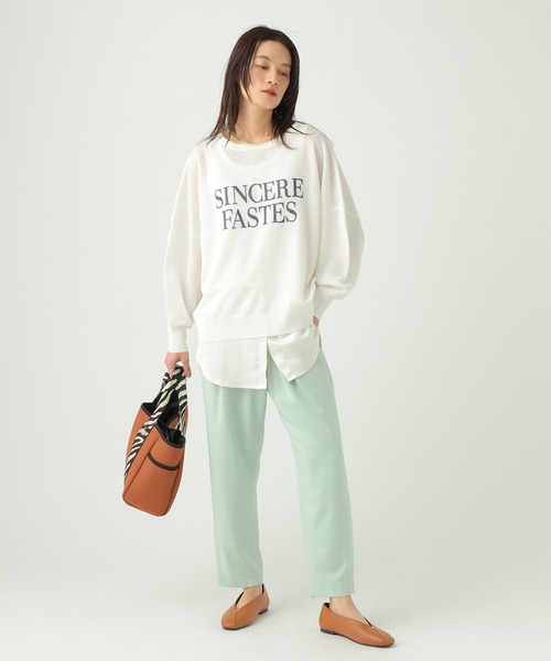 Elura（エルーラ）の「サラサラリラクシーテーパードパンツ＜低身長サイズあり＞/656778（その他パンツ・レディース・ブラック/ダークブラウン/オフホワイト/ミント/モカ・FREE(S)/LARGE/MEDIUM）」の19枚目の写真