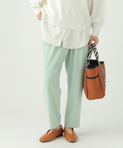 Elura（エルーラ）の「サラサラリラクシーテーパードパンツ＜低身長サイズあり＞/656778（その他パンツ・レディース・ブラック/ダークブラウン/オフホワイト/ミント/モカ・FREE(S)/LARGE/MEDIUM）」の20枚目の写真