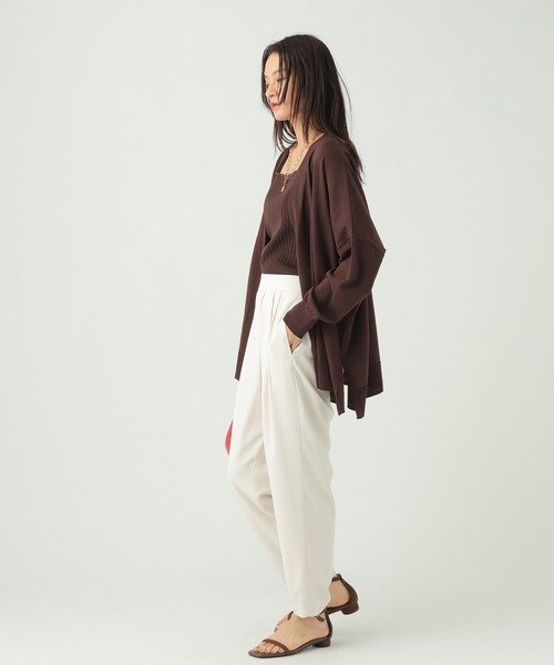 Elura（エルーラ）の「サラサラリラクシーテーパードパンツ＜低身長サイズあり＞/656778（その他パンツ・レディース・ブラック/ダークブラウン/オフホワイト/ミント/モカ・FREE(S)/LARGE/MEDIUM）」の7枚目の写真