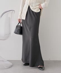 earth music&ecology | サテンフリルマーメイドスカート(スカート)