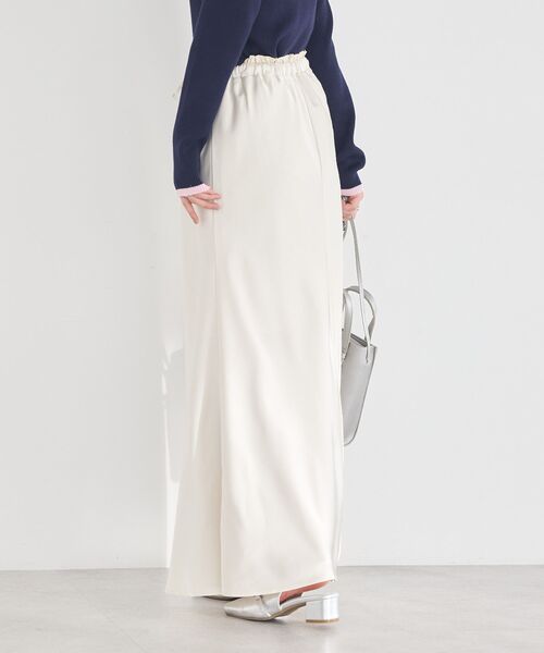 earth music&ecology（アースミュージックアンドエコロジー）の「サテンフリルマーメイドスカート（スカート・レディース・サックスブルー/ブラック/ホワイト系その他2・FREE）」の10枚目の写真