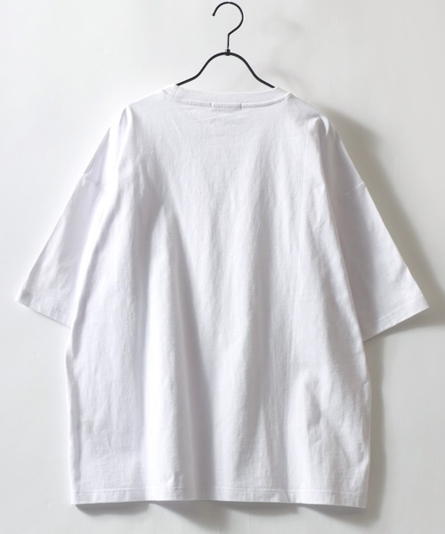U.S. POLO ASSN.（ユーエスポロアッスン）の「U.S. POLO ASSN./ユーエスポロアッスン 別注 ビッグシルエット ワンポイント刺繍 半袖Tシャツ レディース メンズ（Tシャツ/カットソー・メンズ・ホワイト/ダークグリーン/オートミール/ブラック/ボルドー・LL/L/M）」の10枚目の写真
