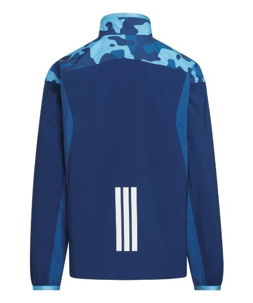 adidas(アディダス)の「アディダス adidas エッセンシャルズ カモ パック レギュラーフィット ライト ウーブン トラックトップ(ジャージ・キッズ・ブラック×グレー/ブルー・120cm/130cm/140cm/150cm/160cm)」の12枚目の写真
