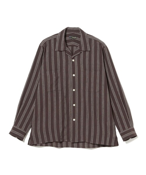 BEAMS PLUS(ビームスプラス)の「MOJITO / ABSHINTH SHIRT Stripe(シャツ/ブラウス・メンズ・ブラウン・SMALL/MEDIUM/LARGE/X-LARGE)」の1枚目の写真