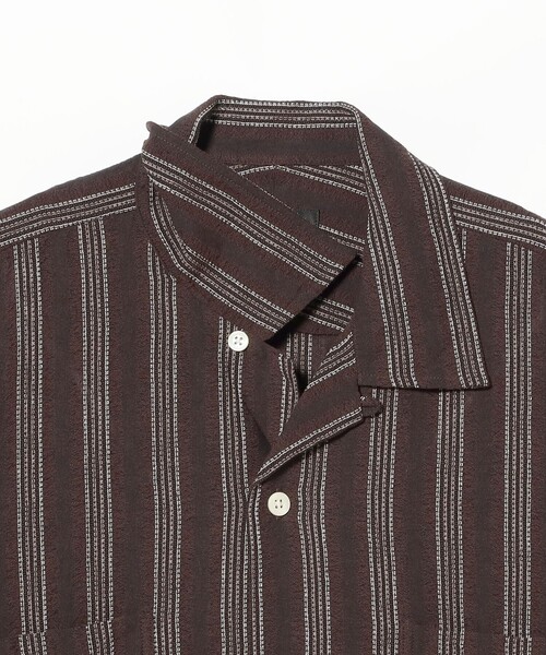 BEAMS PLUS(ビームスプラス)の「MOJITO / ABSHINTH SHIRT Stripe(シャツ/ブラウス・メンズ・ブラウン・SMALL/MEDIUM/LARGE/X-LARGE)」の3枚目の写真