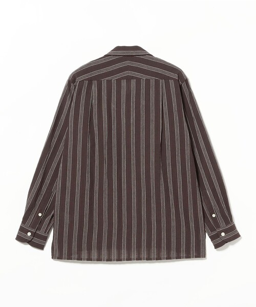 BEAMS PLUS(ビームスプラス)の「MOJITO / ABSHINTH SHIRT Stripe(シャツ/ブラウス・メンズ・ブラウン・SMALL/MEDIUM/LARGE/X-LARGE)」の5枚目の写真