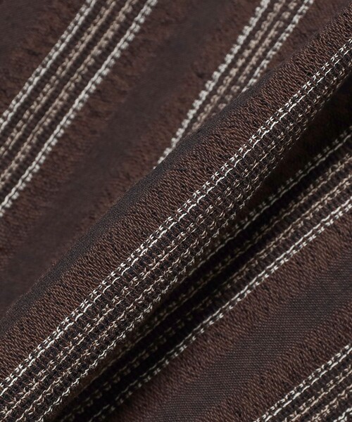 BEAMS PLUS(ビームスプラス)の「MOJITO / ABSHINTH SHIRT Stripe(シャツ/ブラウス・メンズ・ブラウン・SMALL/MEDIUM/LARGE/X-LARGE)」の6枚目の写真