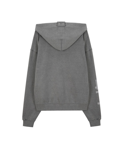 41PRAY（サイルプレイ）の「Midnight Horse Zip-up Hoodie / Pig Grey（パーカー・レディース・チャコールグレー・OS）」の10枚目の写真