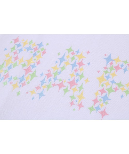 BLING STAR GLITTER BAPE LOGO TEE（Tシャツ/カットソー）｜A BATHING