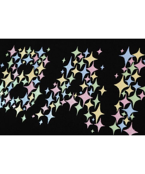 A BATHING APE(アベイシングエイプ)の「BLING STAR GLITTER BAPE LOGO TEE(Tシャツ/カットソー・レディース・ブラック/ホワイト・MEDIUM/X-SMALL/SMALL/XX-SMALL)」の4枚目の写真