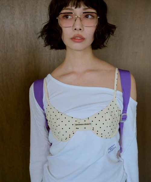 common gull products.（コモンガルプロダクツ）の「ちょうちょ日和なブラと（ベスト・レディース・ホワイト系/ブルー系/レッド系・フリー）」の2枚目の写真