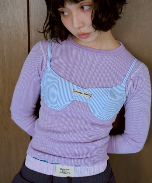 common gull products.（コモンガルプロダクツ）の「ちょうちょ日和なブラと（ベスト・レディース・ホワイト系/ブルー系/レッド系・フリー）」の3枚目の写真