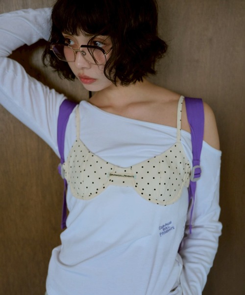 common gull products.（コモンガルプロダクツ）の「ちょうちょ日和なブラと（ベスト・レディース・ホワイト系/ブルー系/レッド系・フリー）」の5枚目の写真