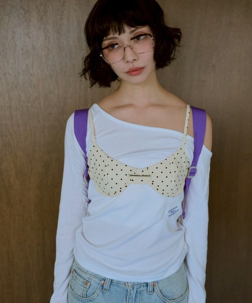 common gull products.（コモンガルプロダクツ）の「ちょうちょ日和なブラと（ベスト・レディース・ホワイト系/ブルー系/レッド系・フリー）」の8枚目の写真