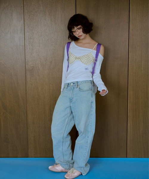 common gull products.（コモンガルプロダクツ）の「ちょうちょ日和なブラと（ベスト・レディース・ホワイト系/ブルー系/レッド系・フリー）」の11枚目の写真