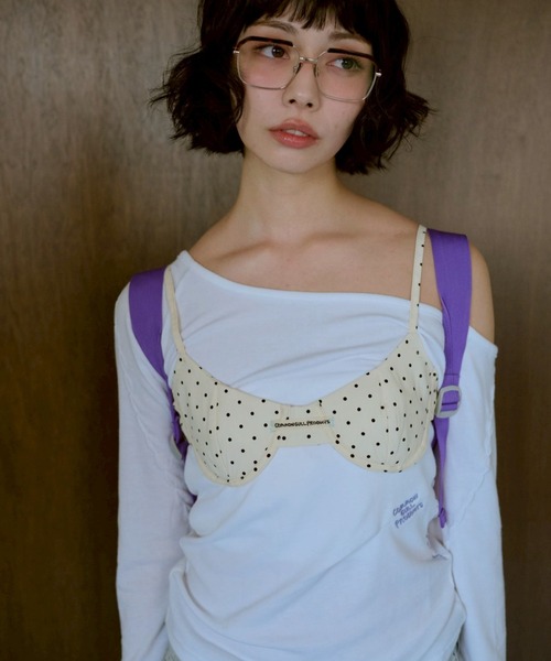 common gull products.（コモンガルプロダクツ）の「ちょうちょ日和なブラと（ベスト・レディース・ホワイト系/ブルー系/レッド系・フリー）」の15枚目の写真