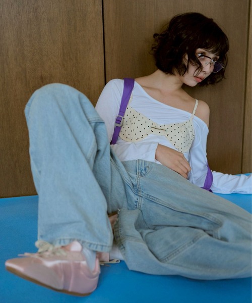 common gull products.（コモンガルプロダクツ）の「ちょうちょ日和なブラと（ベスト・レディース・ホワイト系/ブルー系/レッド系・フリー）」の17枚目の写真